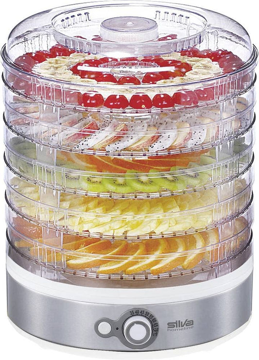 Silva Homeline DA 401 Dörrautomat ar līdz 5 stāviem, 500, nerūsējošais tērauds un plastmasa, balts/Inox