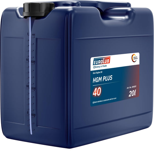 EUROLUB HGM PLUS SAE 40 gāzes dzinēju eļļa, 20 litri