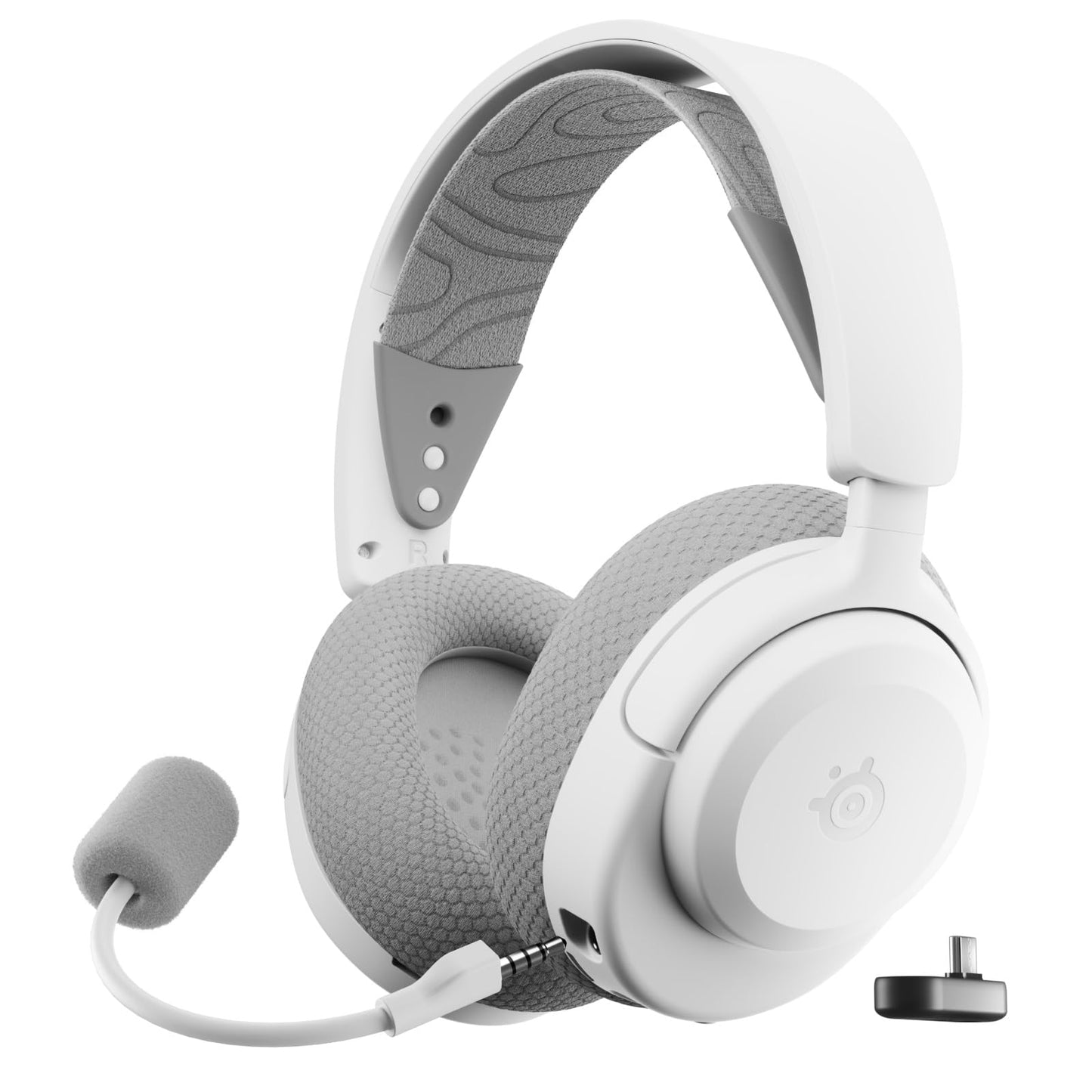 SteelSeries Arctis Nova 3X Wireless Xbox austiņas - bezvadu gaminga austiņas - vadība lietotnē - 40 h akumulators un ātrā uzlāde - 2,4 GHz/Bluetooth - noņemams mikrofons - Xbox, PC un citiem - balts