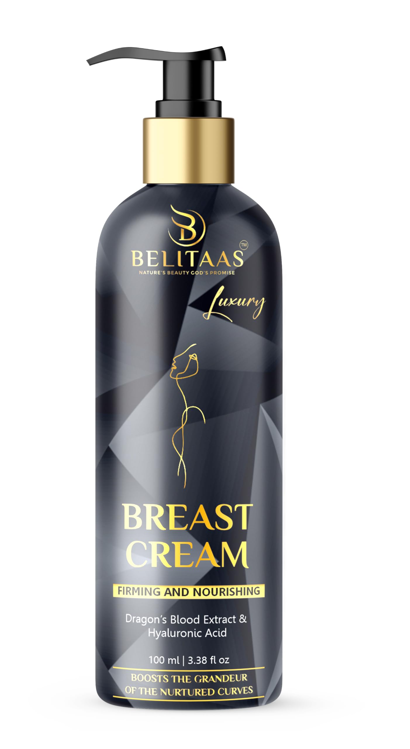 Krūšu krēms sievietēm Belitaas, 100ml/3.38 fl oz, nostiprinošs un kopjošs, uz augu bāzes, ne-taukains