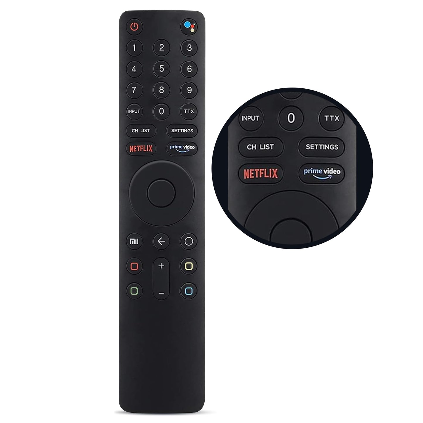 Leyf aizvietotājs tālvadības pults Xiaomi Mi Stick - saderīgs ar Xiaomi MI TV 4S 4A, XMRM-010 L55MS-5A/L65M5-5ASP L32M5-5ASP L43M5-5ASP L55M5-5ASP L65M5-5ASP L65M5-5SIN, Bluetooth un balss vadība