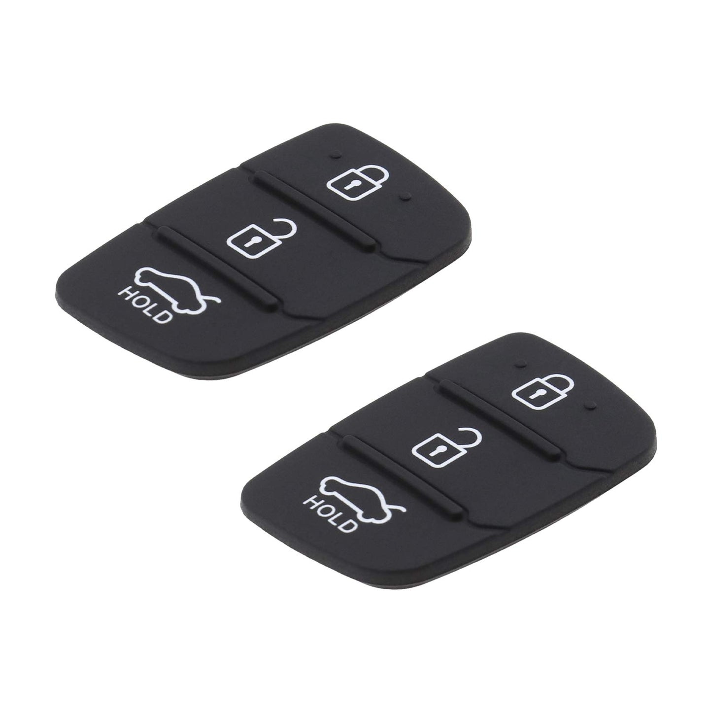 2 x automašīnas atslēgu piekariņi no gumijas, automātiskie 3 taustiņi, i10 i20 i30 ix35 ix45