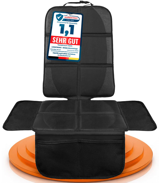 LIONSTRONG bērnu sēdekļa aizsargs ISOFIX saderīgs, melns