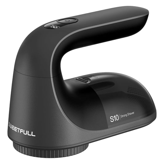 SWEETFULL elektriskais pūku noņēmējs, pūku noņēmējs - vilnas noņēmējs ar 3 reizes ātrumu, 6 asmeņu galva auduma noņēmējs ar Type-C uzlādes kabeli, pūku noņēmējs apģērbam, dīvāniem, paklājiem un mēbelēm