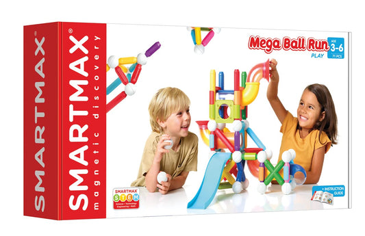 SMARTMAX Mega Bumbu Trase - Colorful magnetic building blocks for creative play and STEM learning.