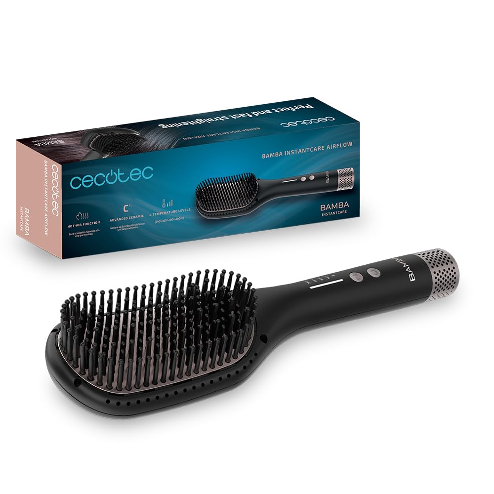 Cecotec gaisa suka Bamba InstantCare AirFlow, keramikas pārklājums, piemērota visiem matu tipiem, 4 temperatūras līmeņi, karsts gaiss žāvēšanai, automātiskā izslēgšanās.