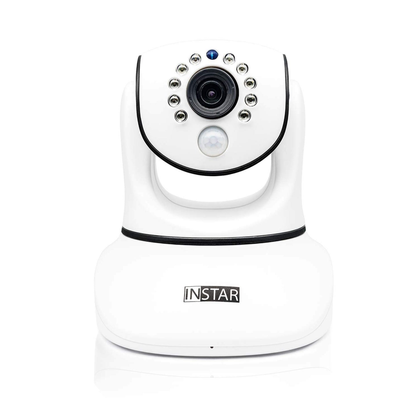 Uzraudzības kamera IN-8015 Full HD balta no INSTAR - WLAN IP kamera - iekštelpu kamera - IP kamera - Pan Tilt - alarms - PIR - kustību noteikšana - nakts redzamība - plaša leņķa - LAN - WiFi - RTSP - ONVIF