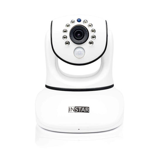Uzraudzības kamera IN-8015 Full HD balta no INSTAR - WLAN IP kamera - iekštelpu kamera - IP kamera - Pan Tilt - alarms - PIR - kustību noteikšana - nakts redzamība - plaša leņķa - LAN - WiFi - RTSP - ONVIF