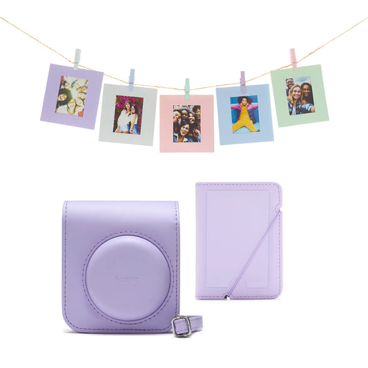 INSTAX Mini 12 piederumu komplekts - ceriņviolets, ērti aksesuāri, piemērots INSTAX Mini kamerām.