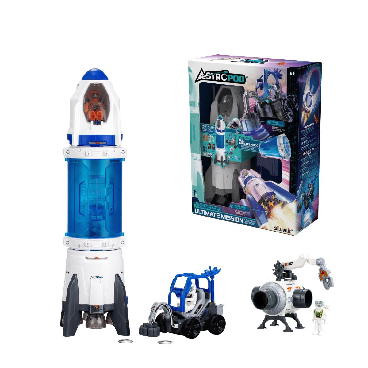 Silverlit Astropod - Ultimate rocket and connection set, space theme, building and experiments, for ages 6 and up.