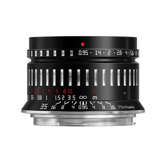 2. TTArtisan 35 mm F0,95 APS-C liela atvēruma manuālā fokusa bezspoguļa kameru objektīvs E-mount saderīgs ar A5000, A6000, A6100, A6300, A6400, A6500, A6600, NEX-5, NEX-7