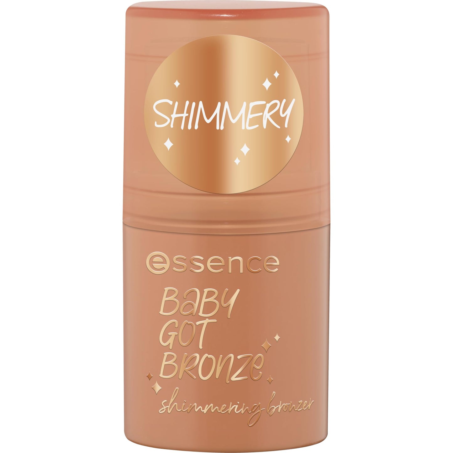 Bronzeris essence BABY GOT BRONZE ar mirdumu, kontūrzīmulis, Nr. 10 Braun, tūlītējs dabisks mirduma efekts, vegānisks, bez parabēniem un mikroplastmasas daļiņām, bez nanodaļiņām, 1 gab. (5.5g)