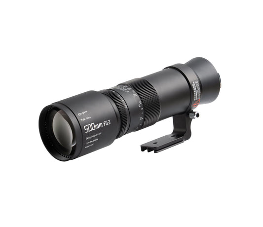 TTArtisan 500 mm F6.3 teleobjektīvs ar metāla korpusu, saderīgs ar GFX montāžu, melns