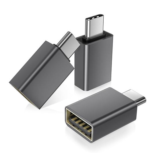 USB-C uz USB-A adapteris Basesailor, 3 gab., USB-C spraudnis uz USB-A 3.2 OTG ligzdu