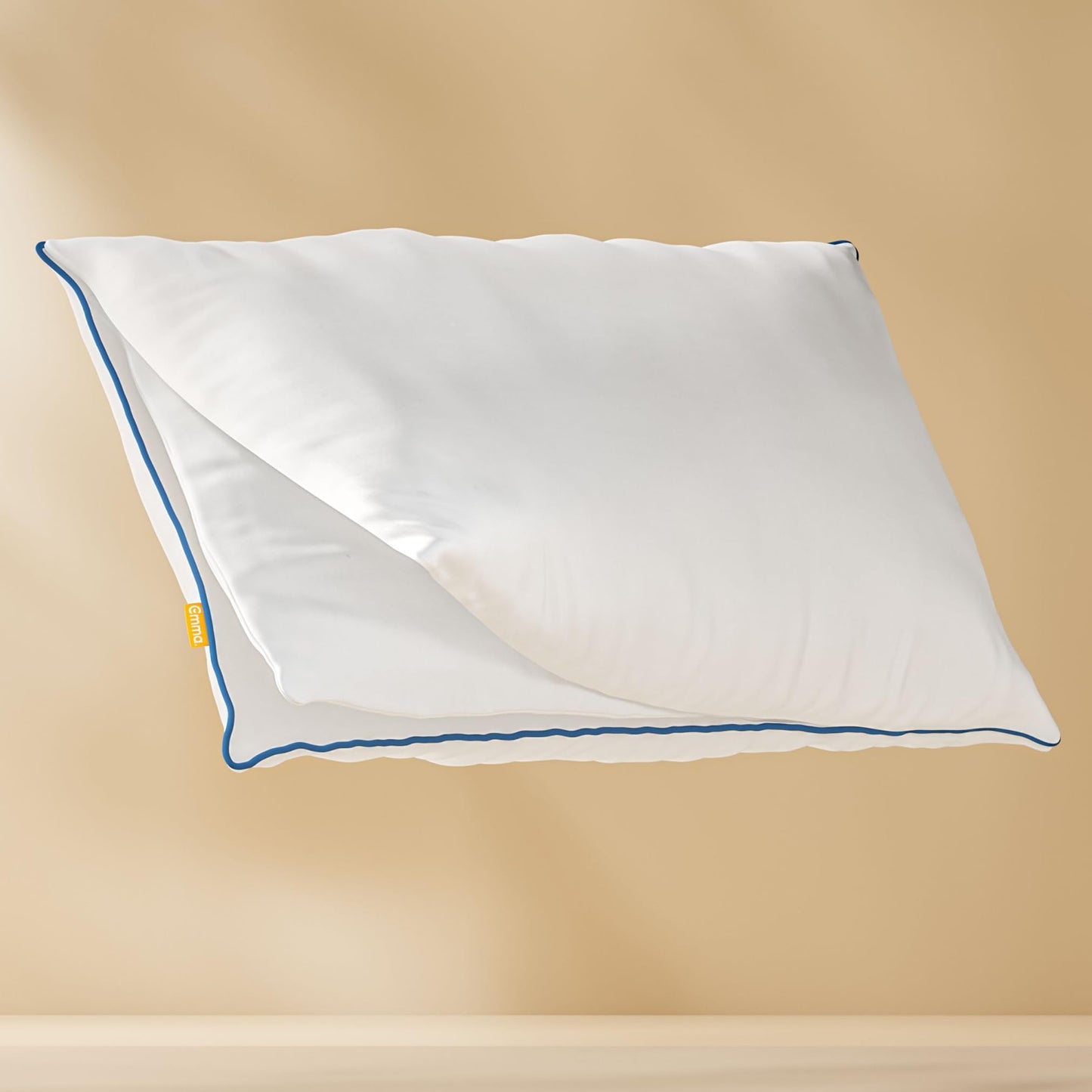 Spilvens Emma Classic Flauschkissen 40x80 – ovāls mikrošķiedras galvas spilvens, regulējams, mazgājams veļasmašīnā un ergonomisks, mīksts un pielāgojams komfortablai gulēšanai