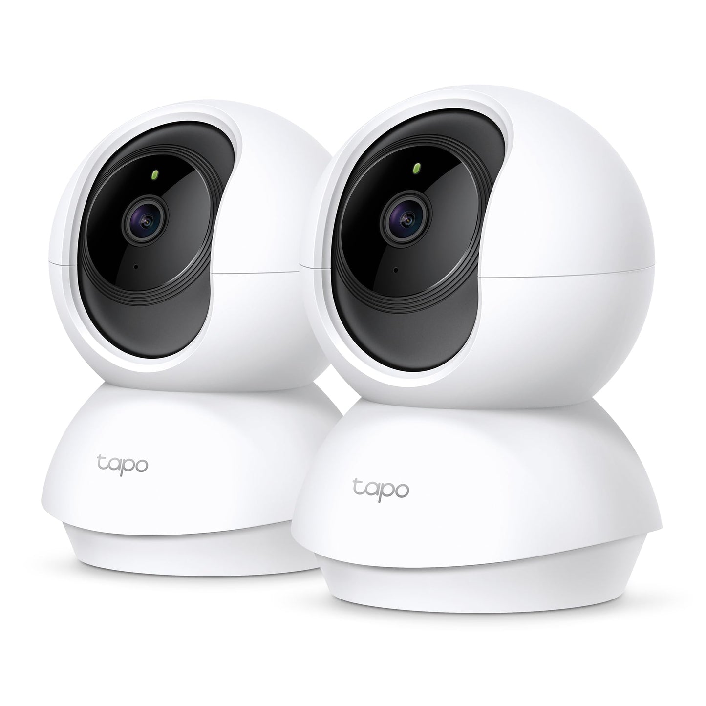 Tapo TP-Link C200P2 360° uzraudzības kamera iekštelpām, 1080P, nakts redzamība, kustības noteikšana, divvirzienu audio, saderīga ar Alexa un Google Assistant, bērniem/mājdzīvniekiem, 2 gabali C200