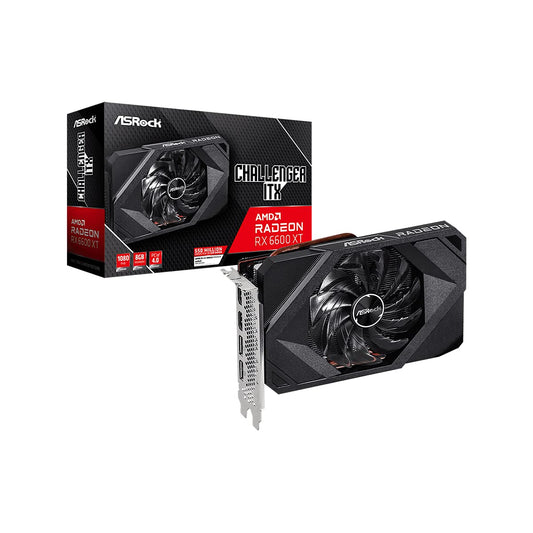 ASRock Radeon RX 6600 XT Challenger ITX 8GB - Compact graphics card with 8GB memory, ideal for gaming and high-performance tasks.