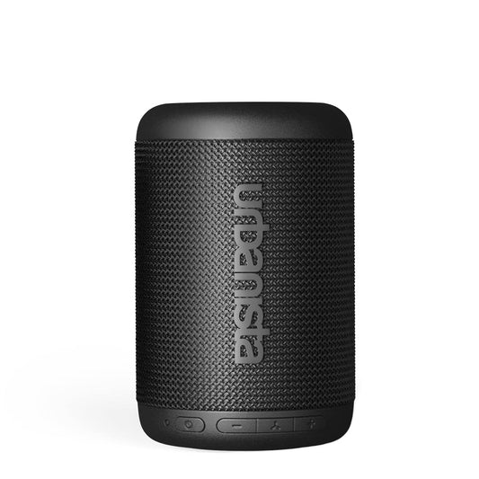 Urbanista Memphis Bezvadu skaļrunis Bluetooth 5.2 Dubultā pārošana, Pārnēsājamais skaļrunis IPX5 ūdensizturīgs, 12 stundu spēles laiks, pogu vadība, skaļš stereo skaņas, āra skaļrunis, melns