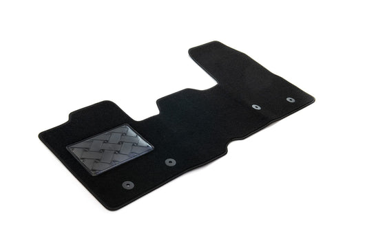 MDM SP-4504 paklāji Velūrs automašīnu paklājs piemērots Ford Transit / Custom (manuālā pārnesumkārba) 2014>2019, melns