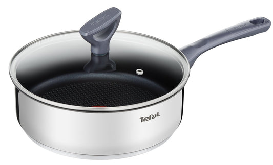 Tefal Dailycook Panna - 24 cm stainless steel frying pan, durable metal construction, ideal for everyday cooking.
