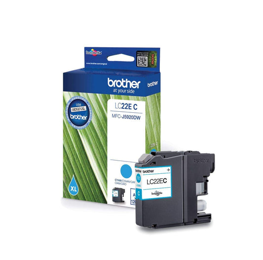 Brother LC-22EC - Original ink cartridge for Brother MFC-J5920DW printer, high-quality zils ink for vibrant prints.