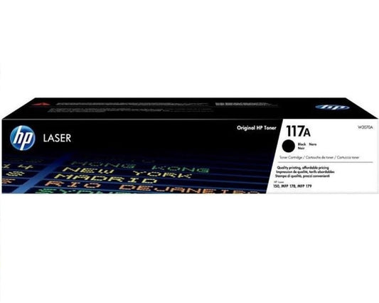 HP 117A Toner - Original black cartridge for HP Laser 178, 179, and LaserJet 150 printers.