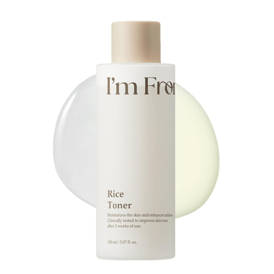 I'm From Rice Toner, korejiešu toniks ar rīsiem, pienveida toniks, glass skin un rasains izskats, mitrināšana, nomierinošs, rīsu ūdens 150 ml