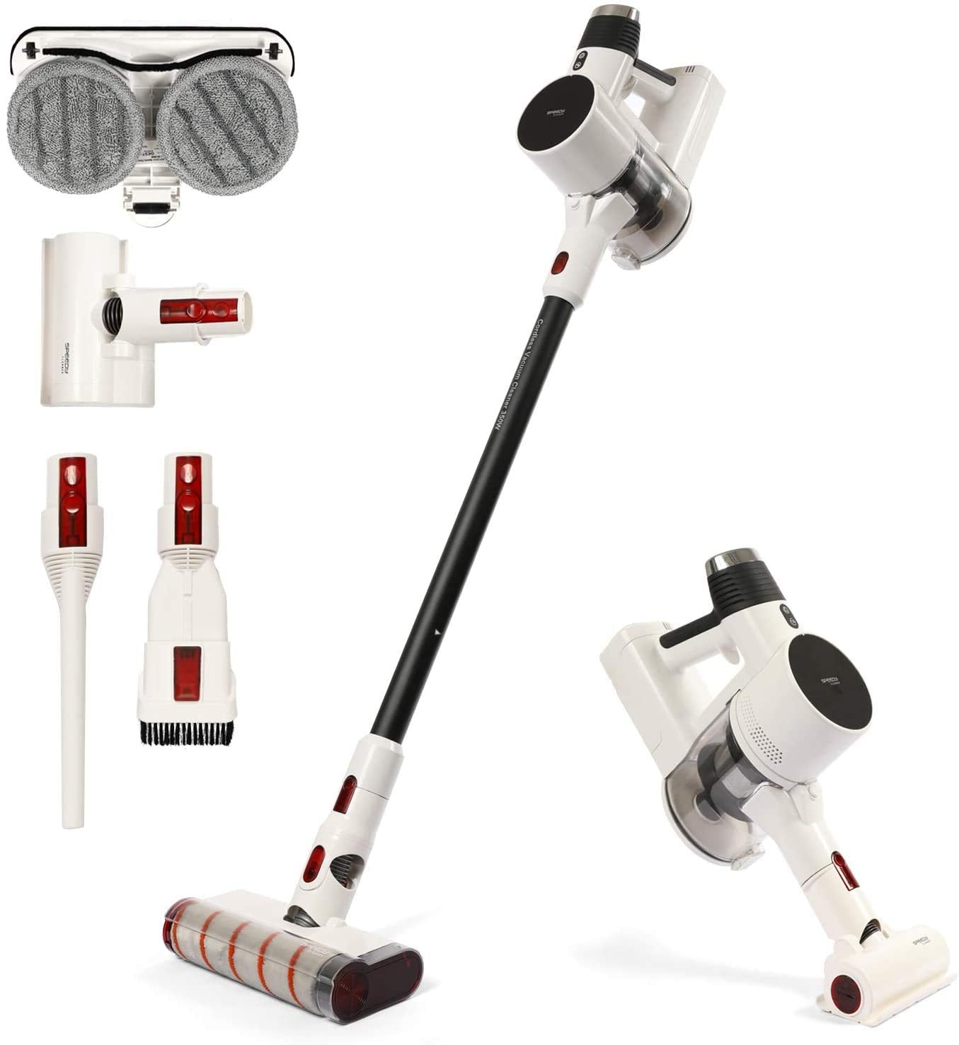 Lineatielle ātrais tīrītājs - bezvadu putekļsūcējs ar HEPA filtru un tīrīšanas funkciju, bez maisiņa.