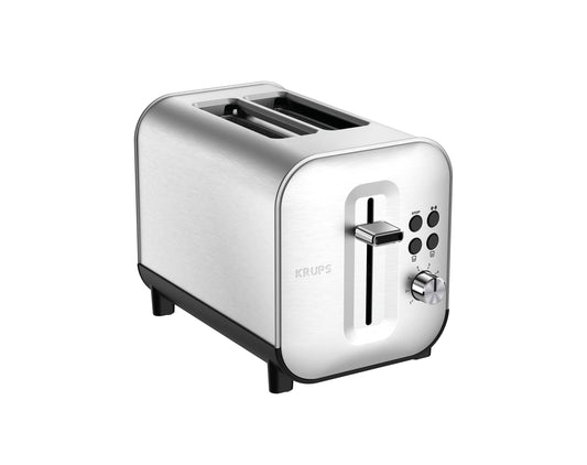 Krups KH682D Excellence tosteris, 8 brūnināšanas līmeņi, 4 funkcijas, 2 šķēles tosteris, pacelšanas ierīce, izņemama drupaču atvilktne, 850 vati, pulēts nerūsējošais tērauds