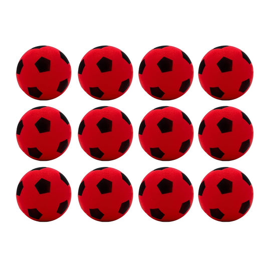 Futbola bumba Kyto Softball 12 cm, 12 bumbiņas, sarkana