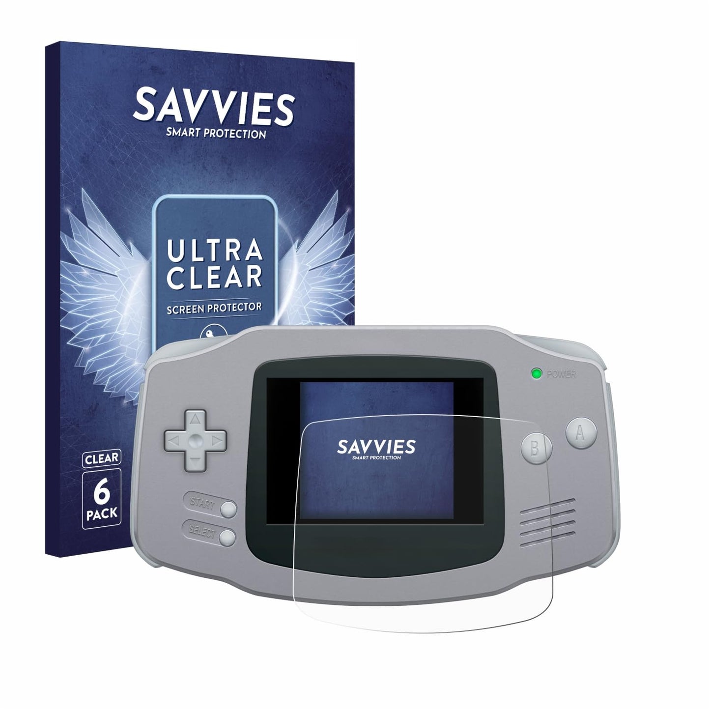 Ekrāna aizsargplēve Savvies Nintendo Gameboy Advance GBA, 6 gab.
