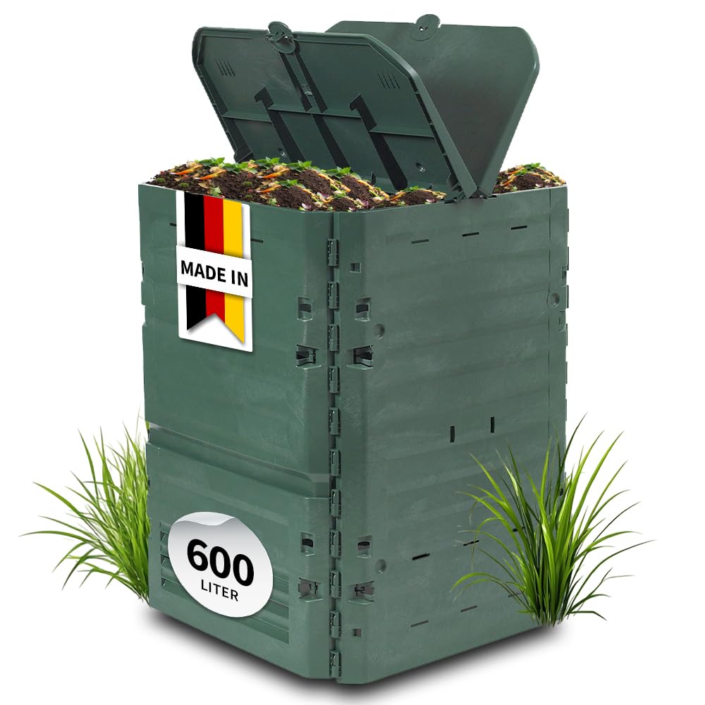 Kompostētājs GARANTIA Thermo-King 600 Liter zaļš dārza atkritumiem