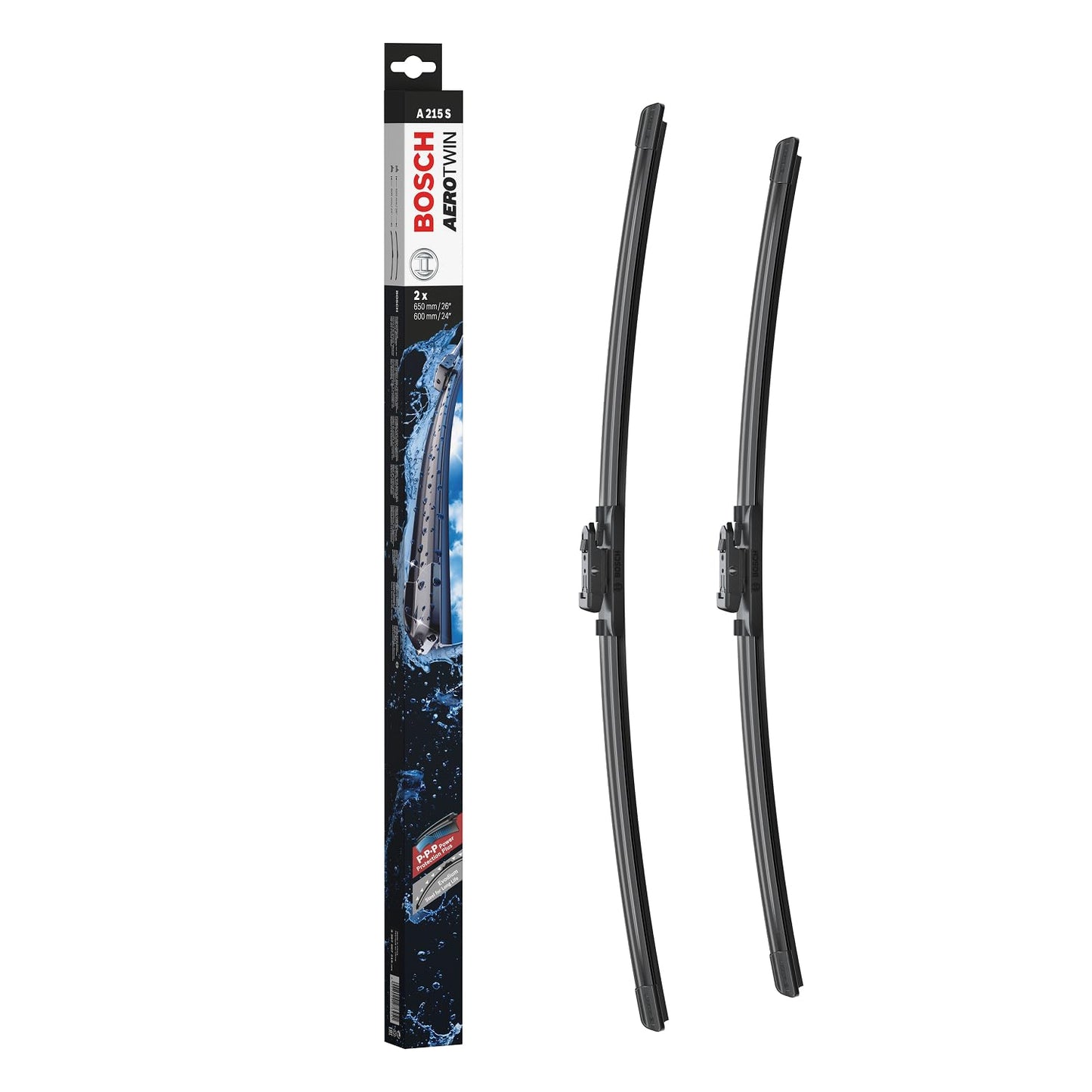 Auto stikla tīrītāji Bosch Aerotwin A215S, 650mm/600mm, komplekts