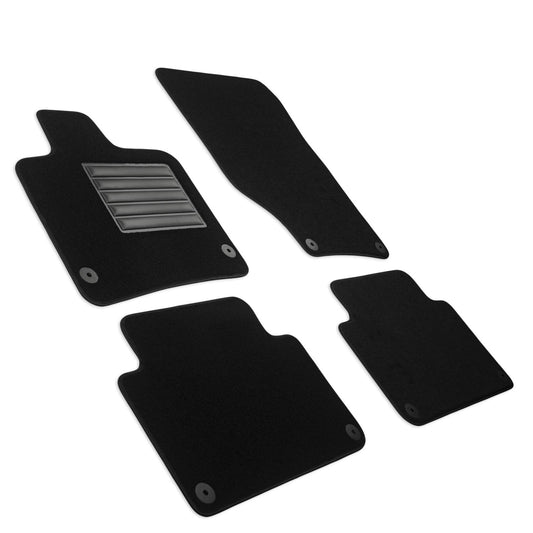 MDM SP-254 paklāji velūra auto paklājs piemērots Audi Q7 (4L) 03.2006>05.2015, melns