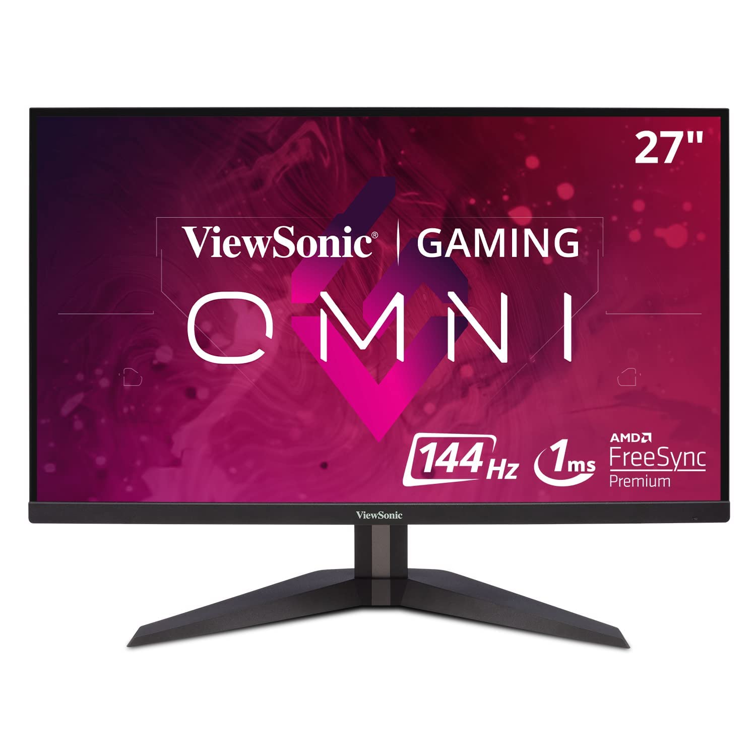Viewsonic VX2758-2KP-MHD - 27" WQHD gaming monitor, 144Hz, FreeSync, 1ms response time, HDMI, DP, low input lag, black