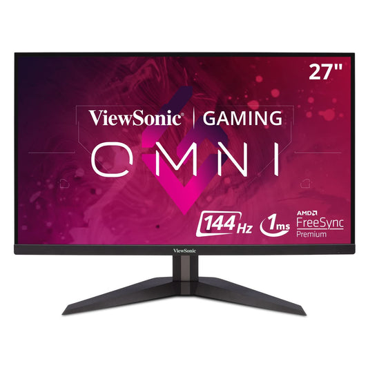 Viewsonic VX2758-2KP-MHD - 27" WQHD gaming monitor, 144Hz, FreeSync, 1ms response time, HDMI, DP, low input lag, black