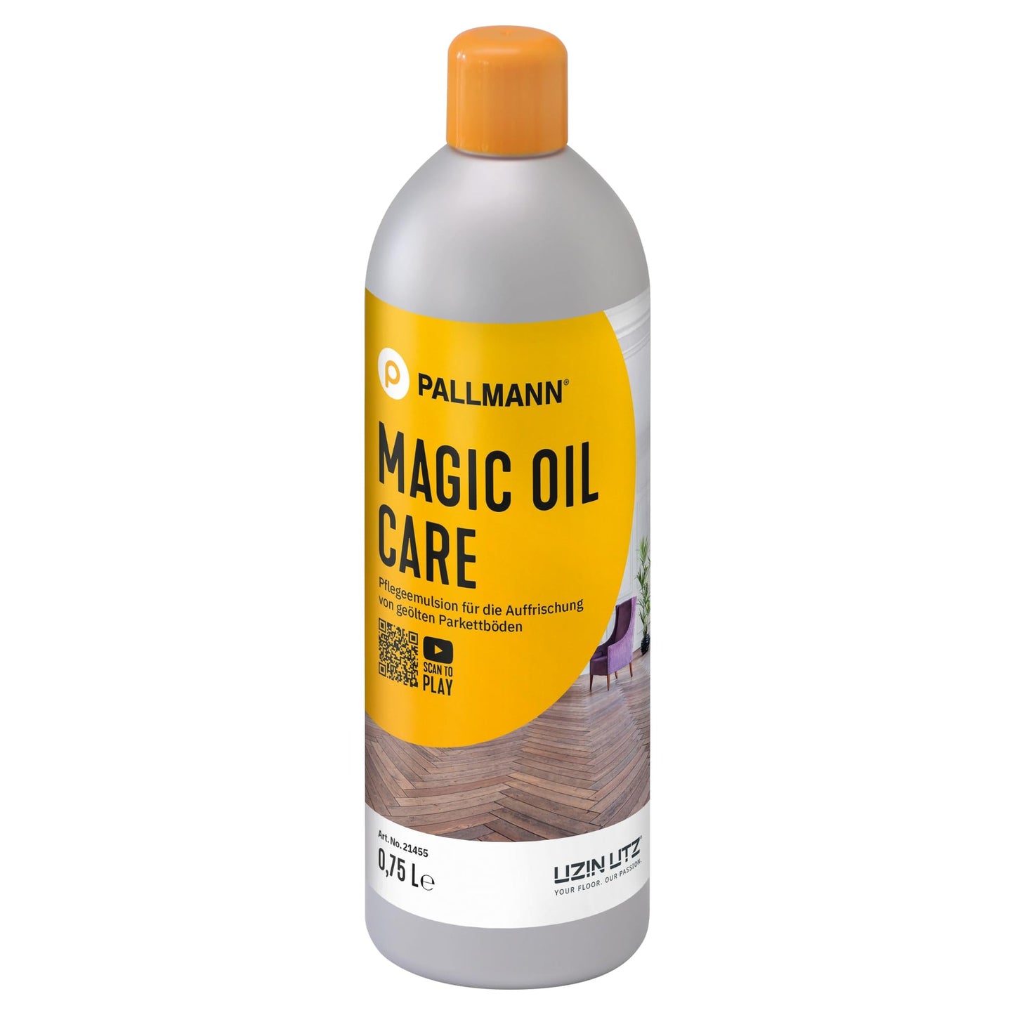 Kopšanas līdzeklis eļļotām parketa un koka grīdām PALLMANN Magic Oil Care, 0,75 L