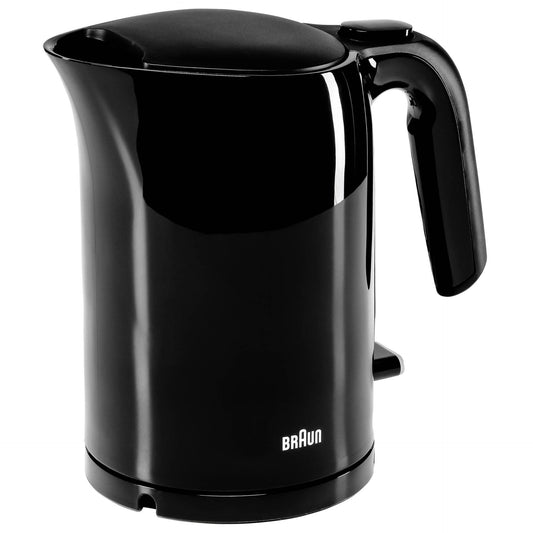 Braun WK 3000 BK ūdens vārītājs - 1,0 l, 2200 vati, ātrā vārīšana, izņemams filtrs, liels ūdens līmeņa indikators, BPA brīvs, melns