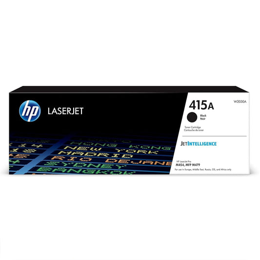 HP 415A (W2030A) toner - Original black cartridge for HP LaserJet Pro M454, high-quality printing, reliable performance.