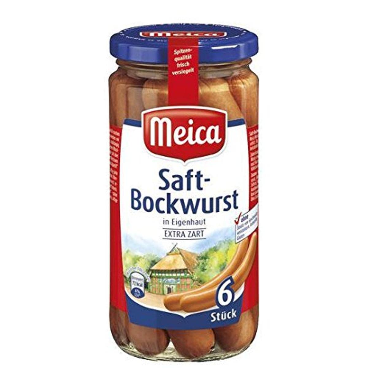 Bockwurst Meica sulīga desiņa, 6 gab., 180g