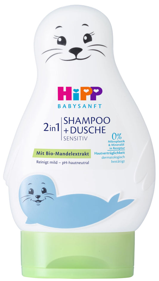 Bērnu šampūns un dušas želeja HiPP Babysanft 2in1, 6 iepakojums (6 x 200 ml)