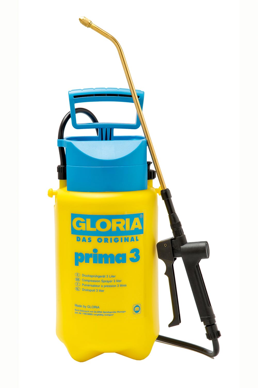 Spiediena smidzinātājs GLORIA prima 3 | 3 L dārza smidzinātājs un sūkņa smidzināmā pudele