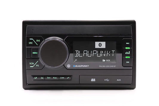 Blaupunkt Palma 200 DAB BT, 2-DIN autoradio, DAB+, Bluetooth, brīvroku ierīce, USB, SD kartes lasītājs, Aux ieeja, 160 vati, melns