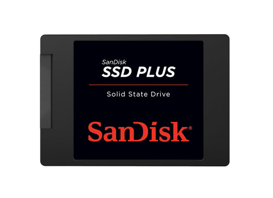 SanDisk SSD Plus 1 TB - ātrāka ieslēgšana, lasīšanas ātrums 535 MB/s, rakstīšanas ātrums 350 MB/s, triecienizturīgs