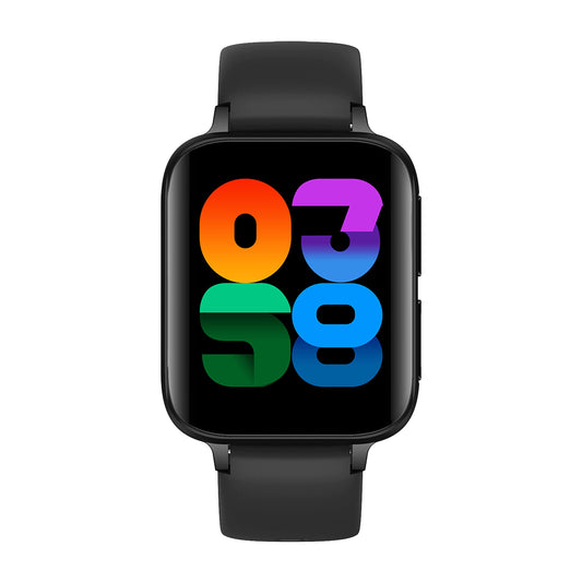 WATCHMARK Smartone Black Watch - Sleek design, adjustable size, fitness tracking features, and notifications.