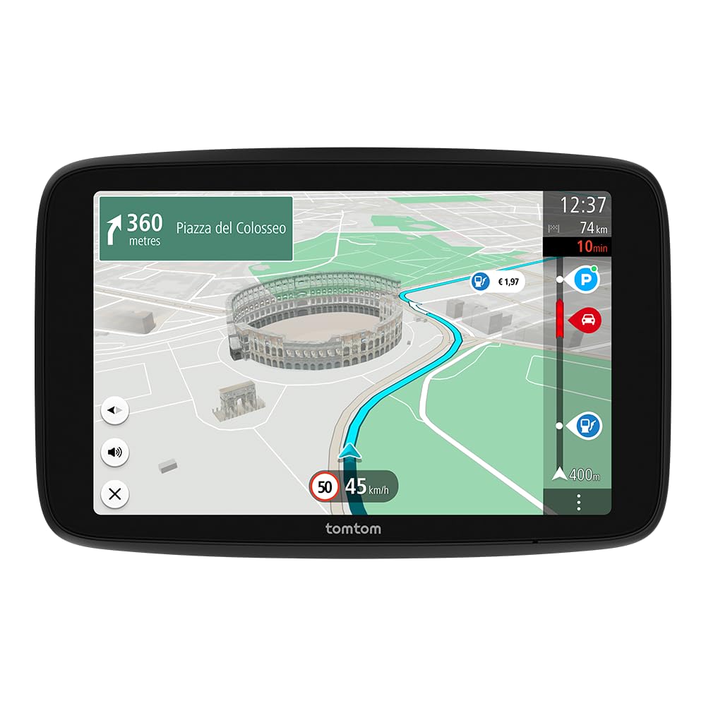 TomTom navigācijas ierīce GO Superior, 7 collu displejs, sastrēgumu apbraukšana ar TomTom Traffic, pasaules karšu atjauninājumi, ātri atjauninājumi ar WiFi, stāvvietu pieejamība, degvielas cenas