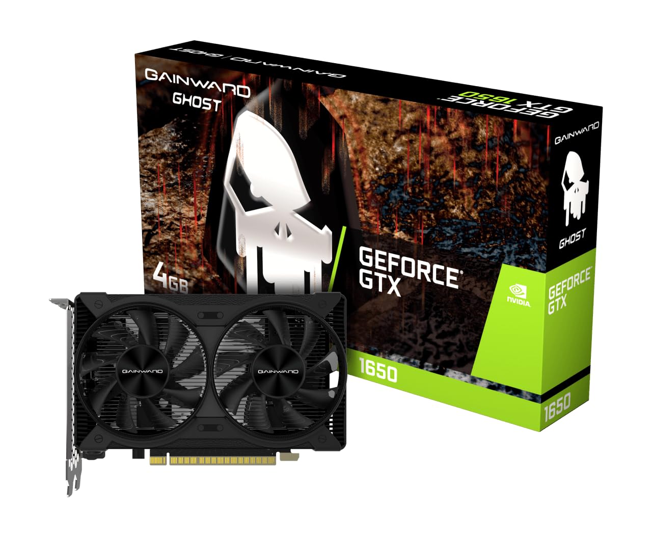 Gainward NVIDIA GeForce GTX 1650 - 4 GB GDDR6, high-performance graphics card for gaming and multimedia.