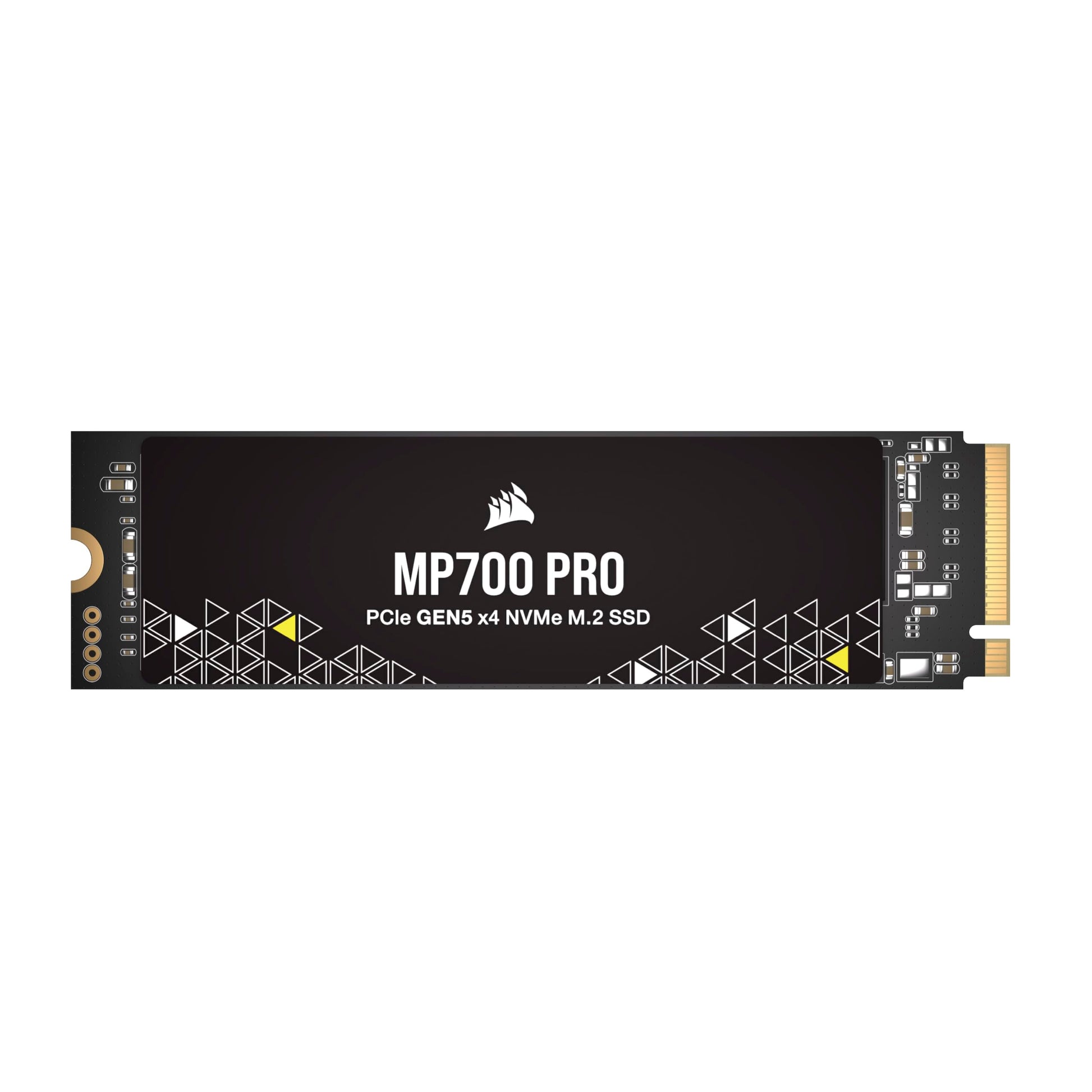 Corsair MP700 PRO 1TB SSD - M.2 2280, up to 11,700MB/s read speed, high-density TLC NAND, sleek black design.