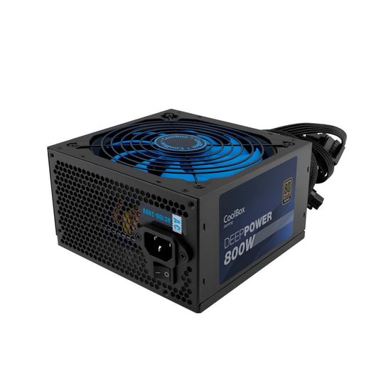 CoolBox DeepPower BR-800 - 800W power supply, 100-240V, 50-60Hz, 8A, 4A, active, black.