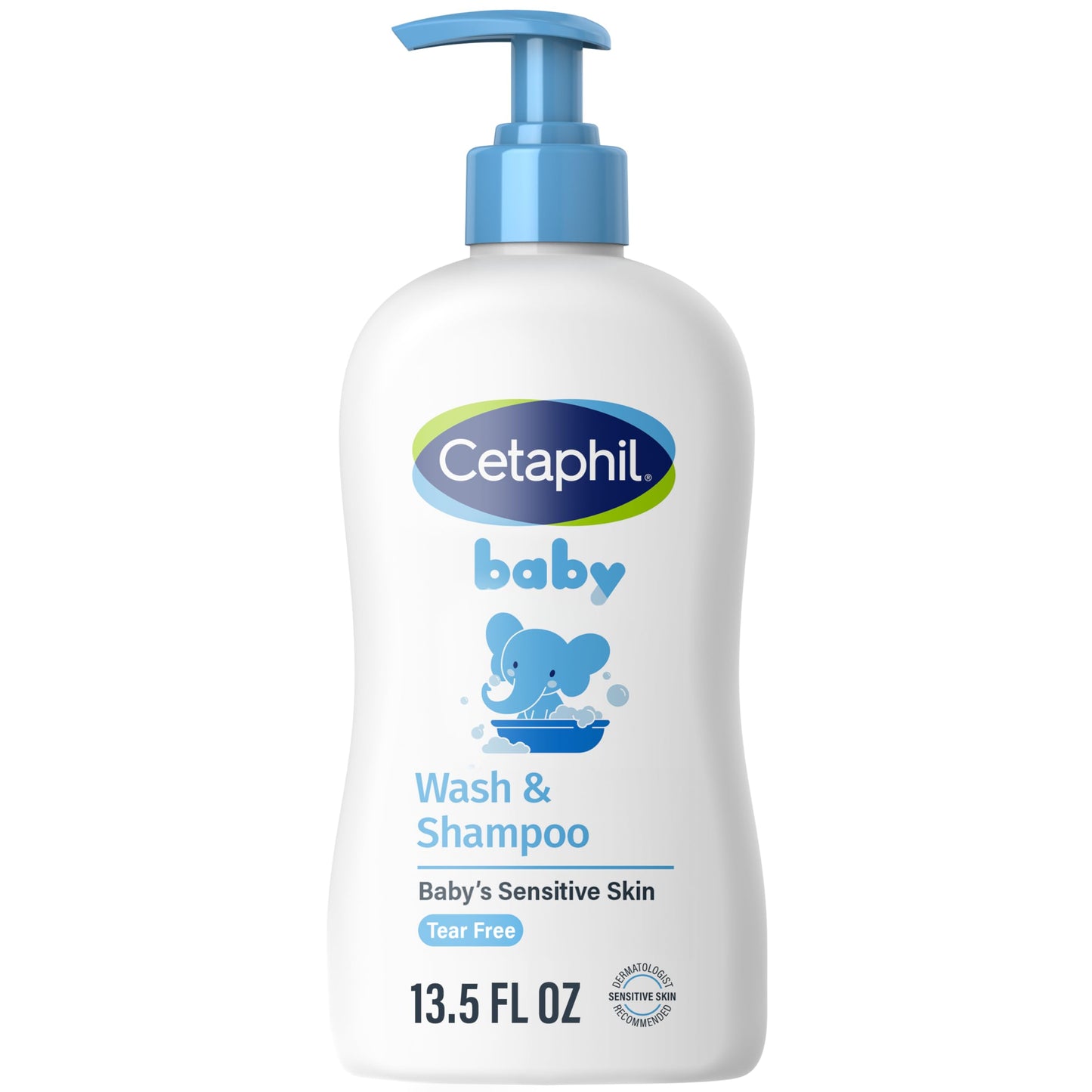 Bērnu mazgāšanas līdzeklis un šampūns Cetaphil Baby Wash & Shampoo ar bioloģisku kliņģerīti, 383 ml